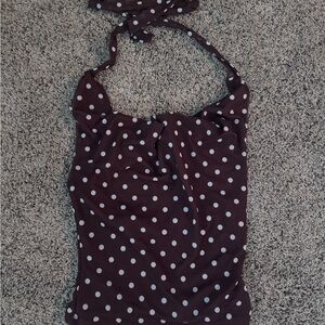 Polka Dot Halter Top